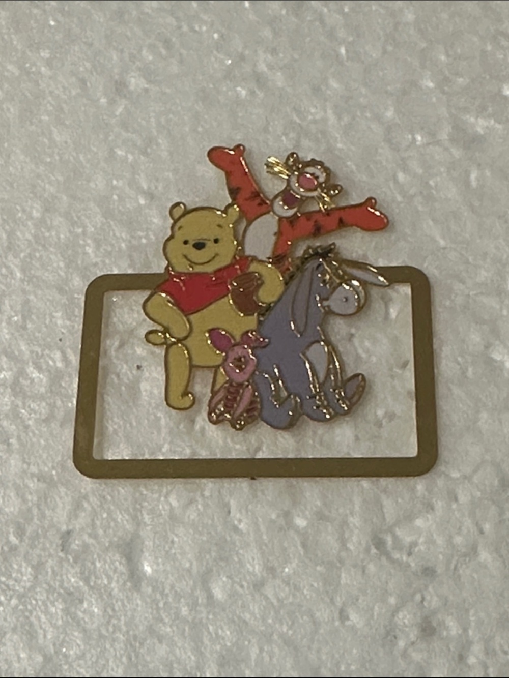 Winnie the Pooh and Friends Decorative Enamel Bookmark - Yellow, Red, Purple